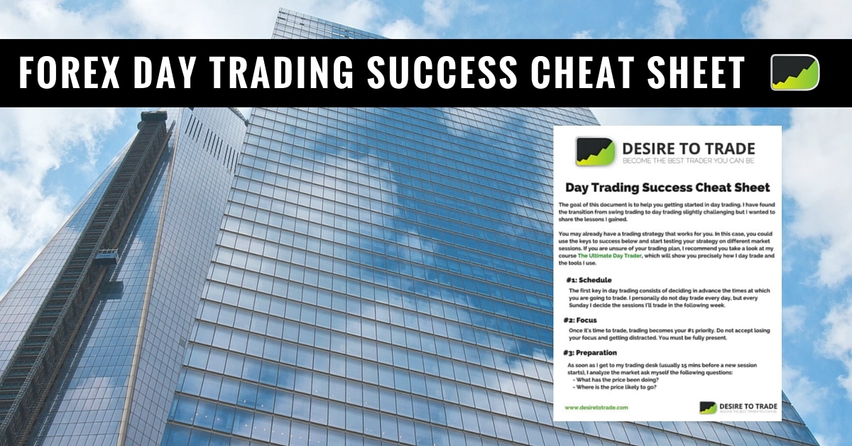 Day Trading Success Cheat Sheet Desire To Trade - 